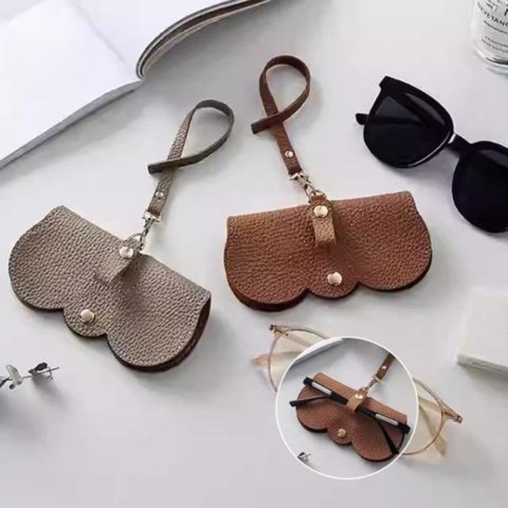 Bow Design PU Leather Eyewear Case