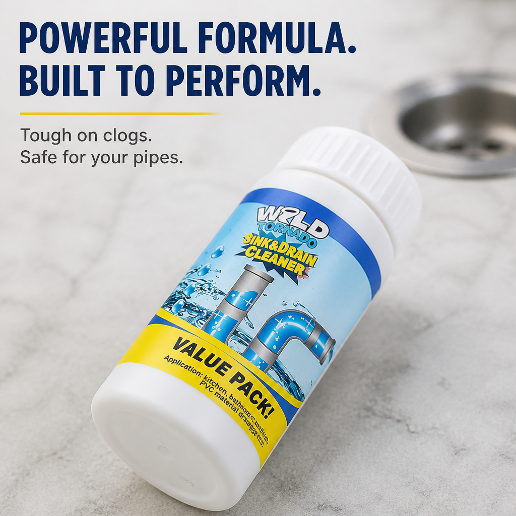 SwiftClear™ — Dissolve Hair, Grease & Gunk Clogs in Minutes Without Wrecking Your Pipes