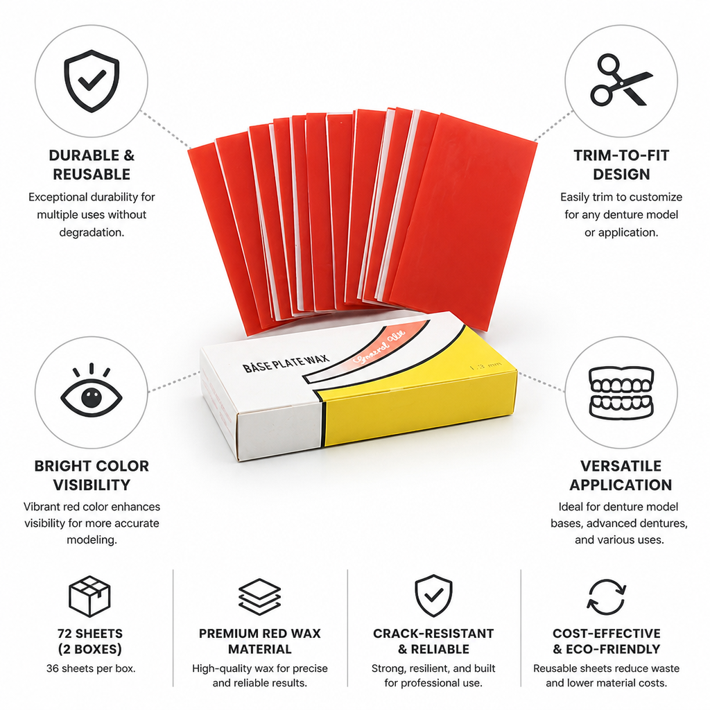 Durable & Reusable Trim-To-Fit Wax Sheets (72-Pack)