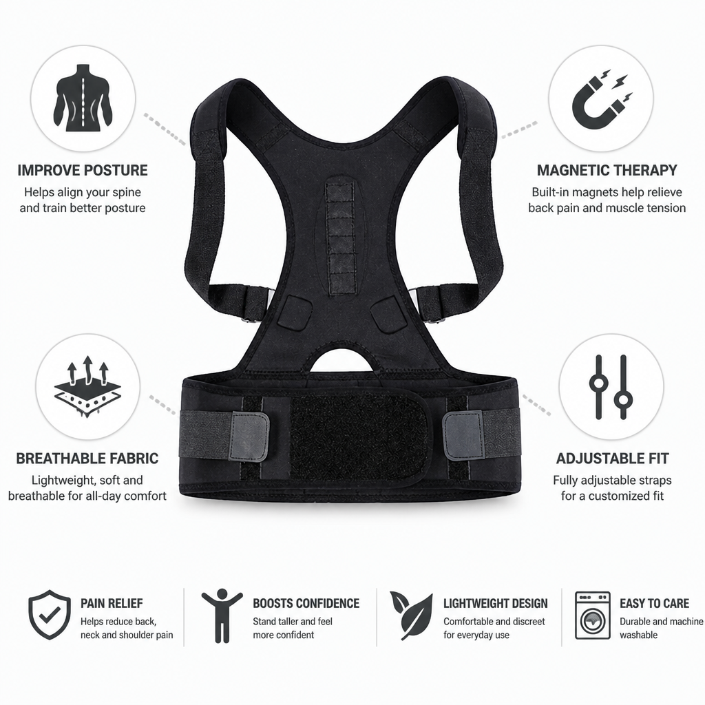Breathable Magnetic Therapy Posture Corrector
