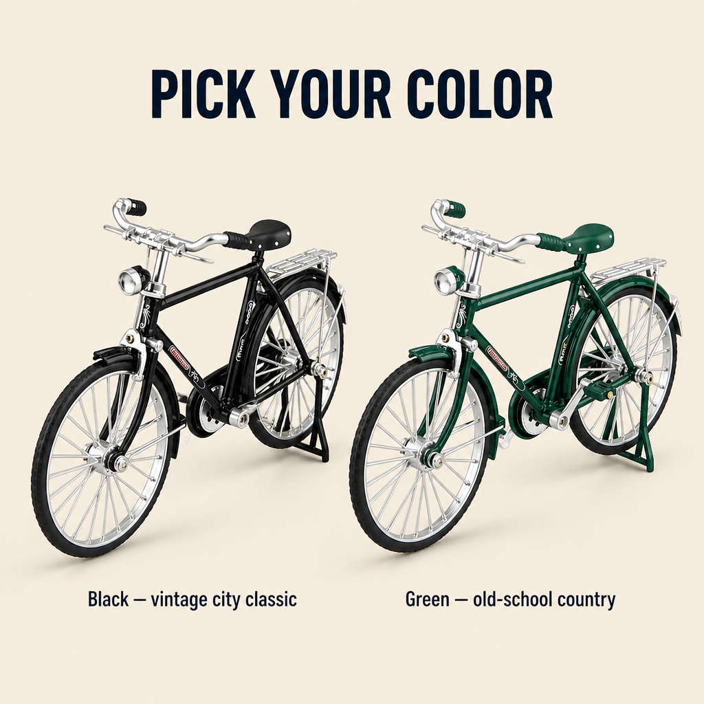 RetroMotive™ — Assemble a Functional 1:10 Classic Bicycle from 51 Alloy Components