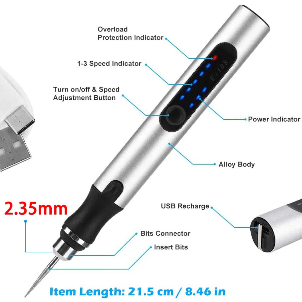 VeroCraft™ Wireless Engraver — Unleash Flawless Creativity Anywhere with Precision and Power
