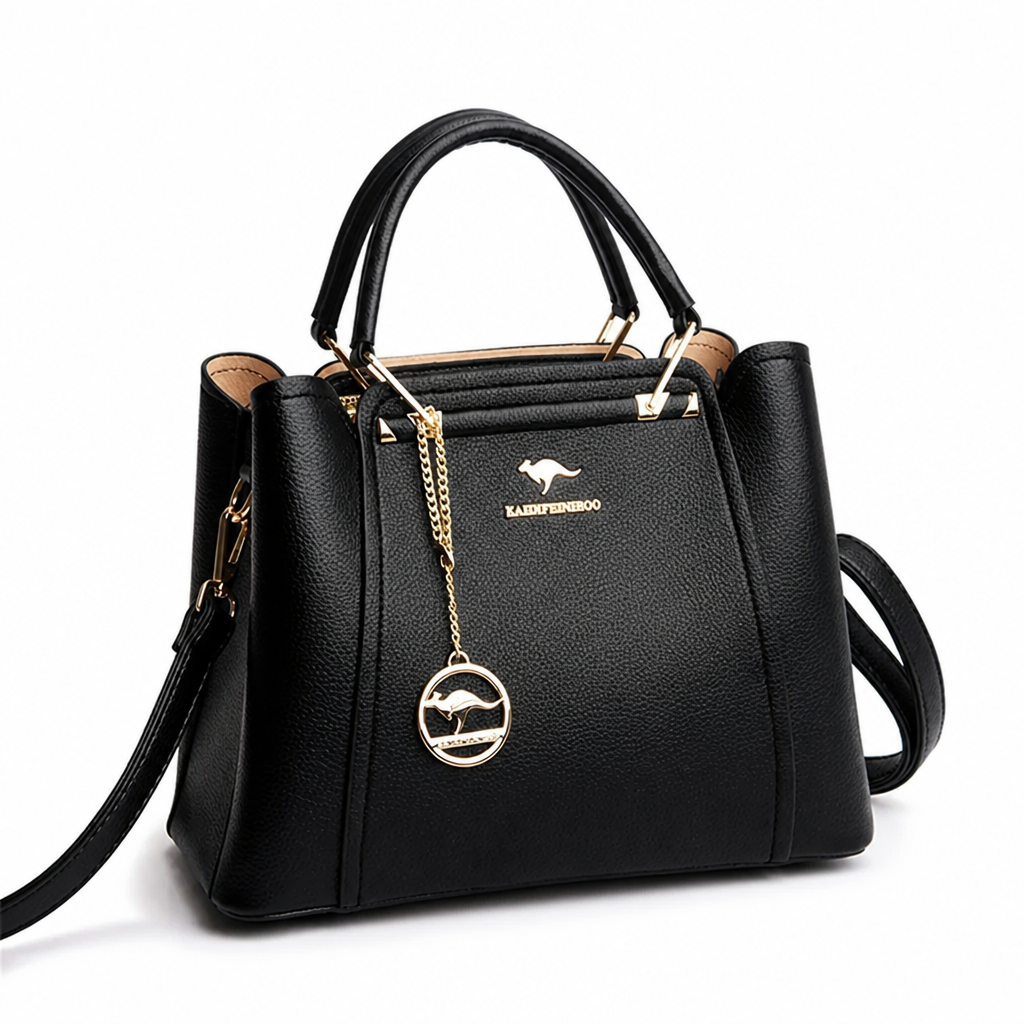 Premium PU Leather Convertible Shoulder Bag (Crossbody Strap)