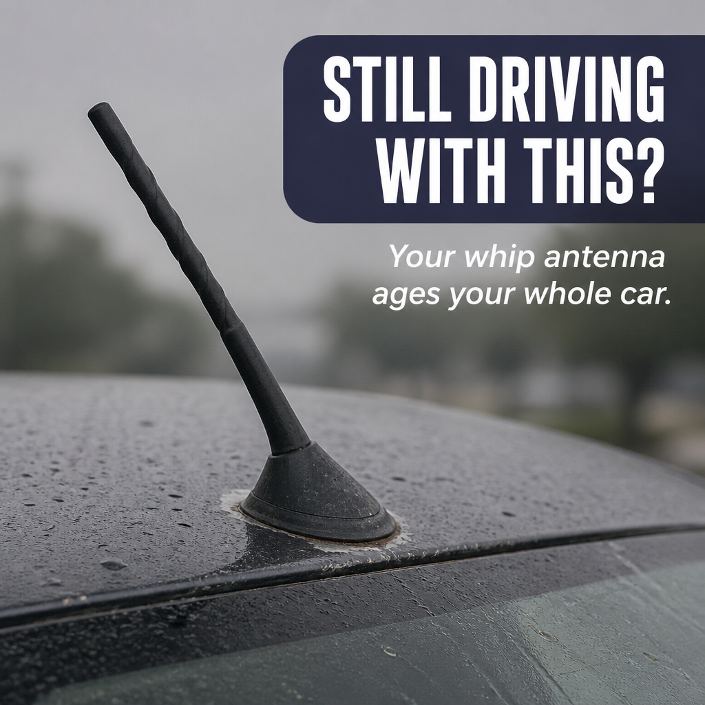 PulseFin™ — Replace Your Ugly Whip Antenna with the Sleek Factory Shark-Fin Style