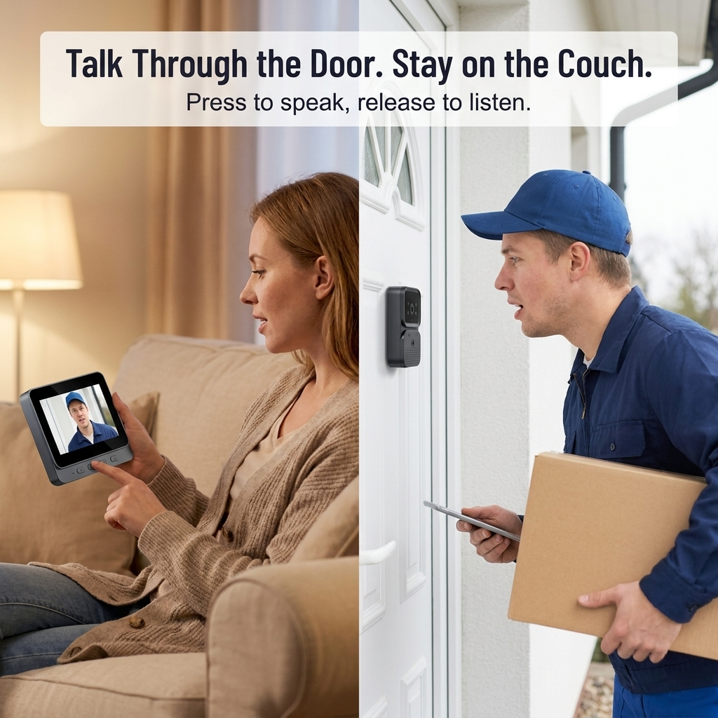 ClearView™ Wireless Door Guardian — Instantly See and Speak to Every Visitor for Total Peace of Mind