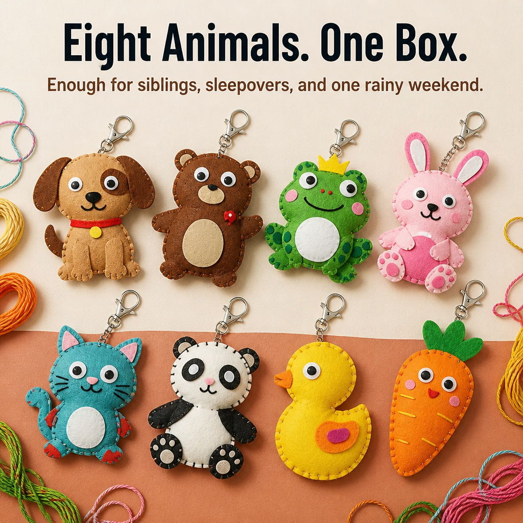 StitchSpark™ — Craft Felt Animals That Grow Focus, Confidence & True Pride