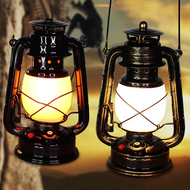 Portable Waterproof LED Lantern for Camping – Rechargeable Light with Warm and Flame Settings