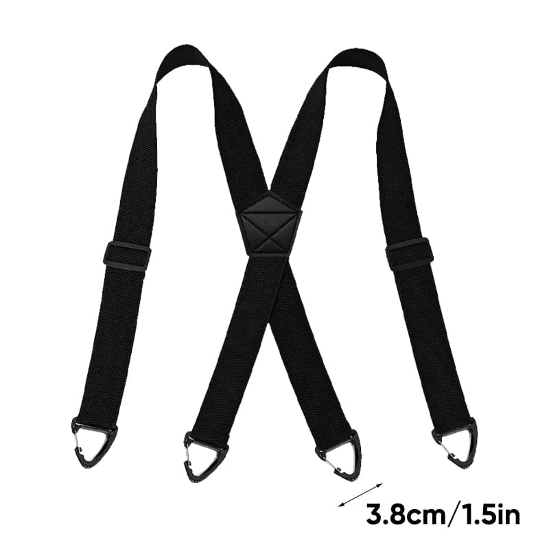 Adjustable Non-Slip Suspenders with Four Clips