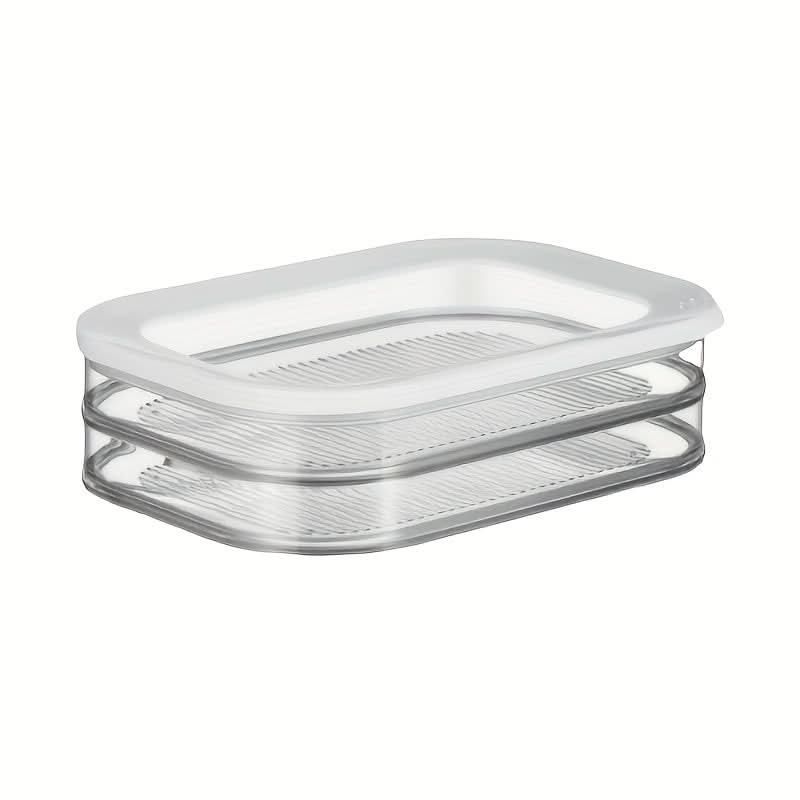 Stackable Food Storage Bins for Organizing Refrigerator and Freezer