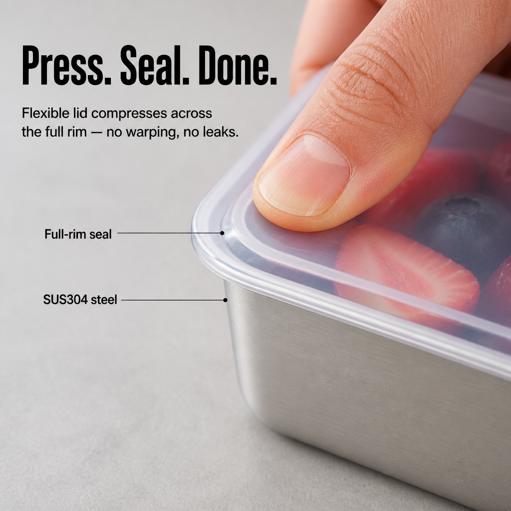 FreshLock™ — Say Goodbye to Plastic Tupperware Drawers for Durable Steel