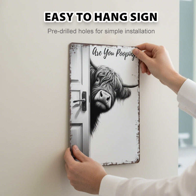 MooMood™ Laugh Sign — Turn Your Bathroom into a Happy, Unforgettable Spot Every Day