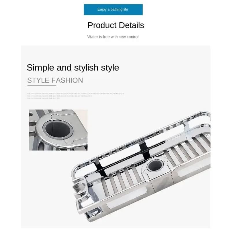 Adjustable Storage Shelf Organizer for Shower Rods