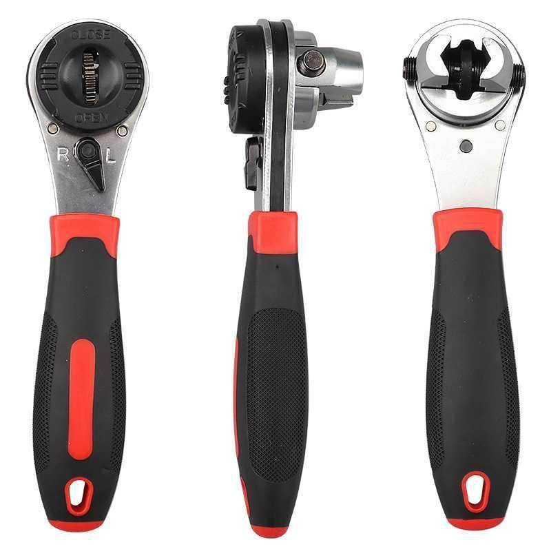 Chrome Vanadium Steel Ratchet Wrench with Adjustable Features