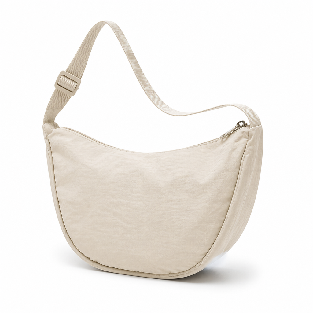Lightweight Splash-Proof Nylon Crescent Shoulder Bag