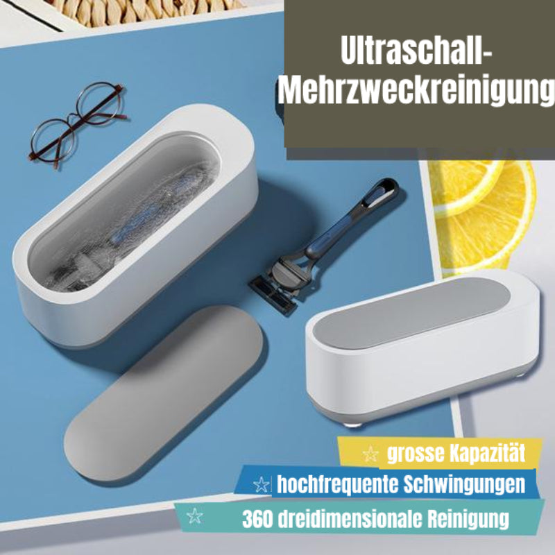 Ultrasonic Cleaner | 360° Complete Cleaning | For Glasses & Jewelry | Portable | SonicPure