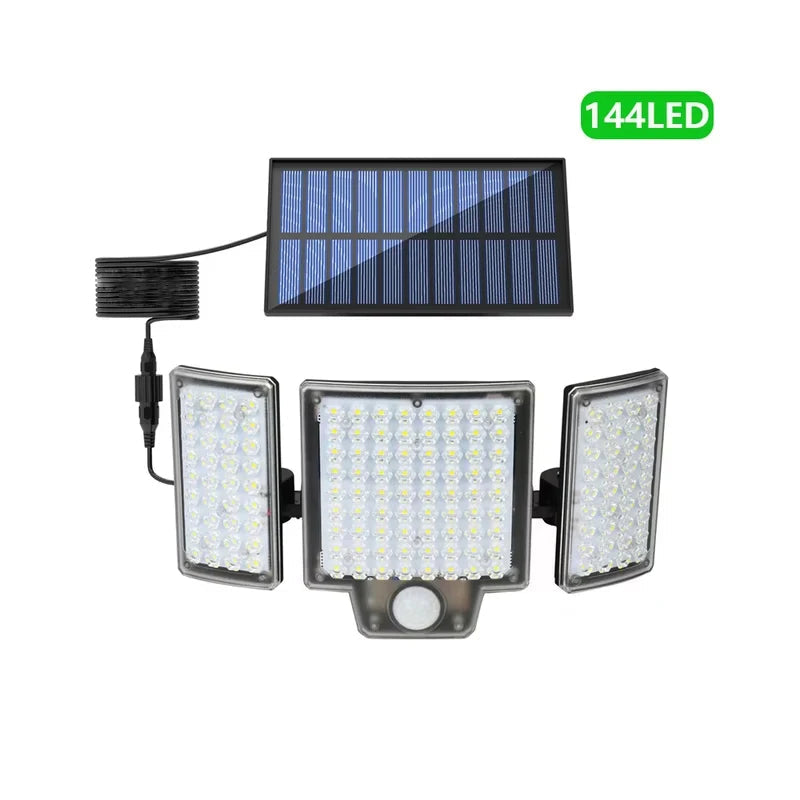 Solar Outdoor Wall Light with Motion Sensor – 106/144/280 LEDs