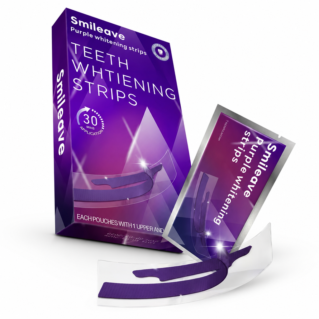 Peroxide-Free & Gentle Teeth Whitening Strips (30-Min Wear)