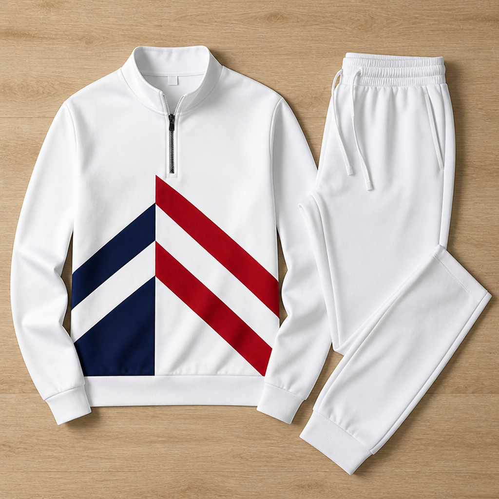 VeroStride™ Half-Zip Tracksuit Set — Command Attention with Every Move in Unmatched Comfort and Style