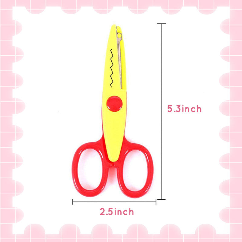 Children's Scissors Set – 6 Decorative Patterns for Crafting