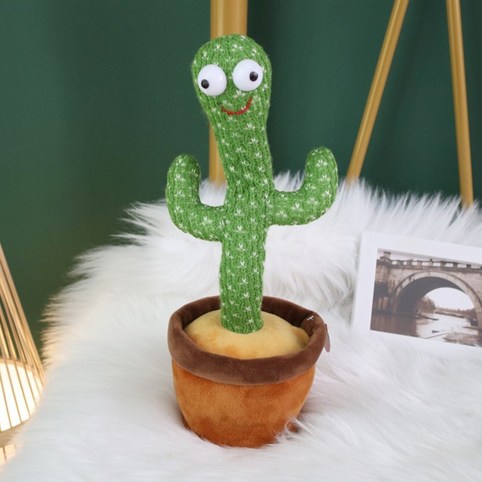 Musical Cactus Toy with LED Lights