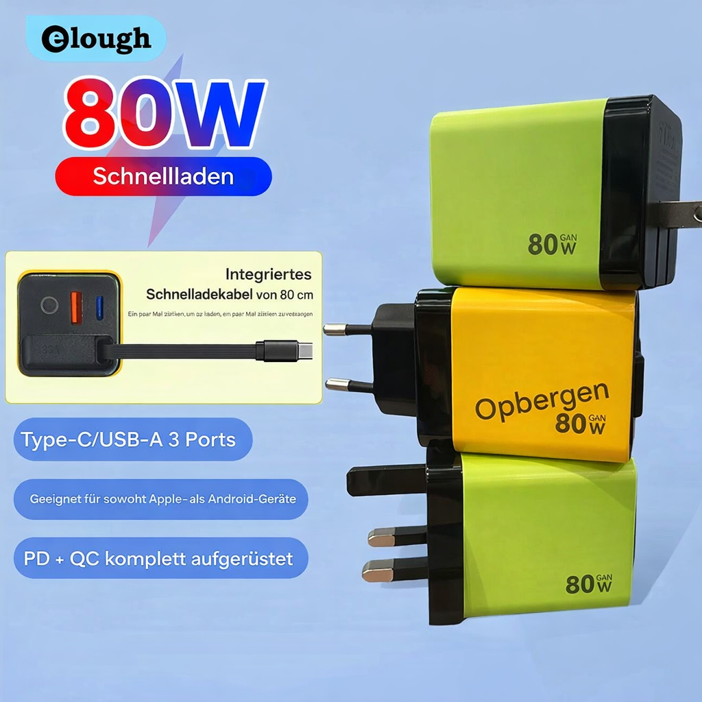Turbocharger | Intelligent Turbocharger for Multiple Devices | GaN Rapid Charge Wall Adapter | TurboCharge