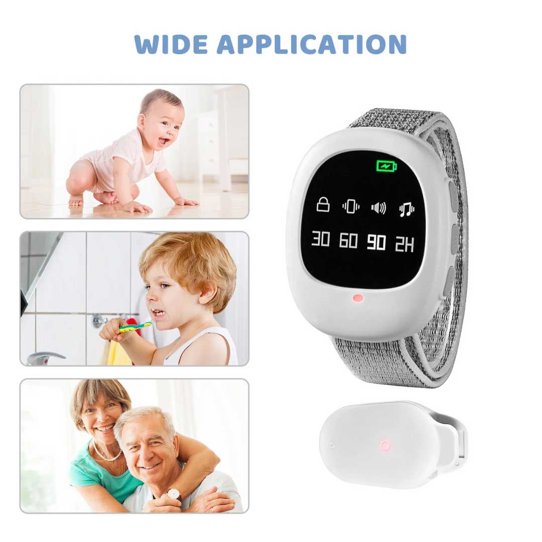 Children's Bedwetting Alarm System with Wireless Sensor and Remote
