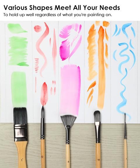 7 Brush Shapes and Palette Knife – 24-Piece Makeup Brush Set with Case