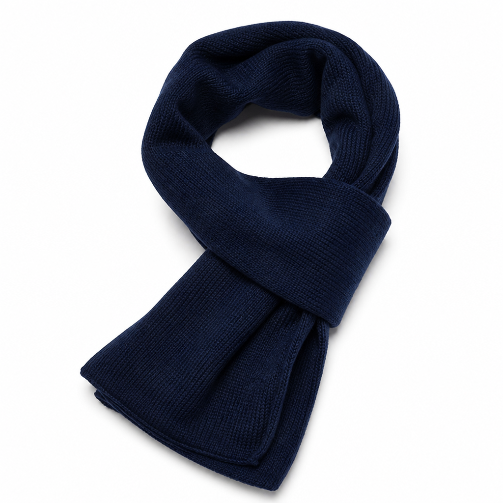 Double-Layer Soft Acrylic Scarf (Men's)