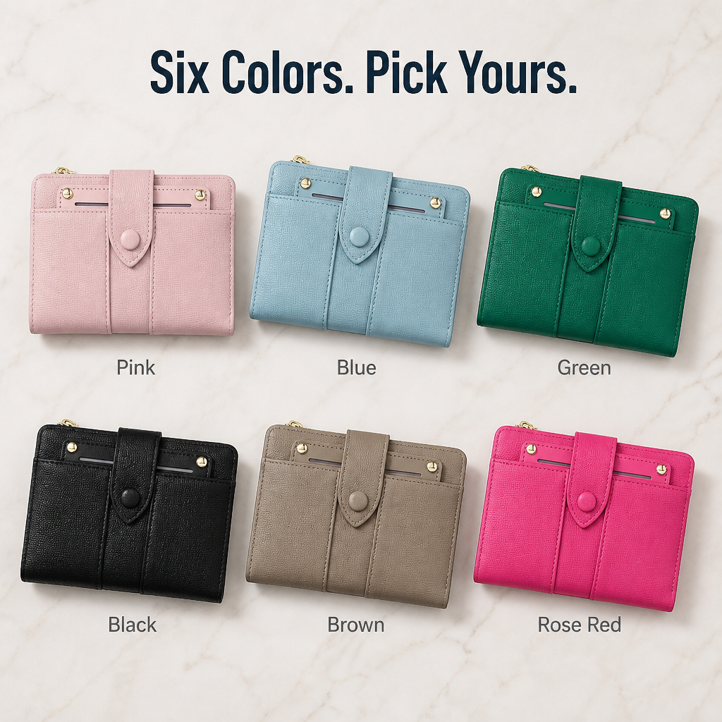 VeroLuxe™ — Holds 15 Cards Without Adding Bulk to Your Tiniest Bag