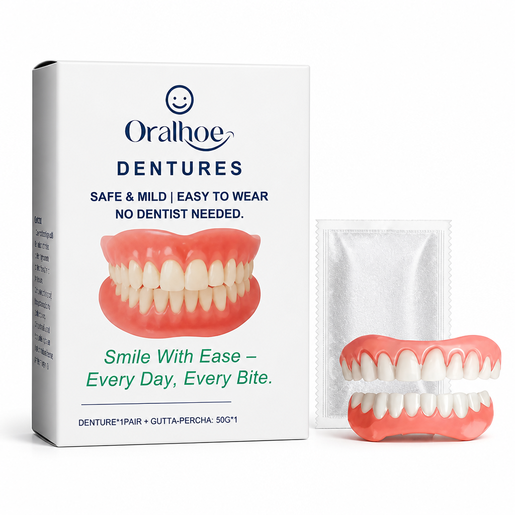 Soft Silicone Natural-Looking Temporary Denture Kit