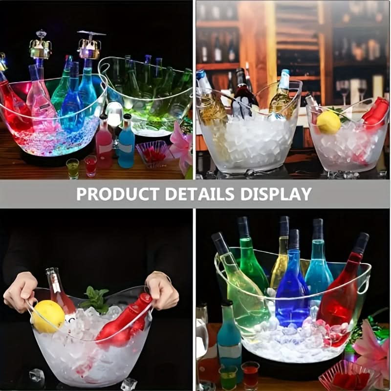 Acrylic Ice Bucket for Beverage Chilling and Convenient Party Serving