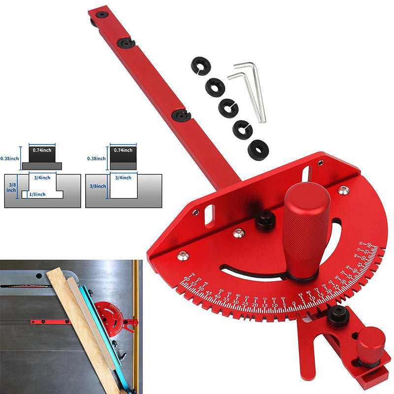 Aluminum Alloy Miter Stop for Accurate Angle Cutting