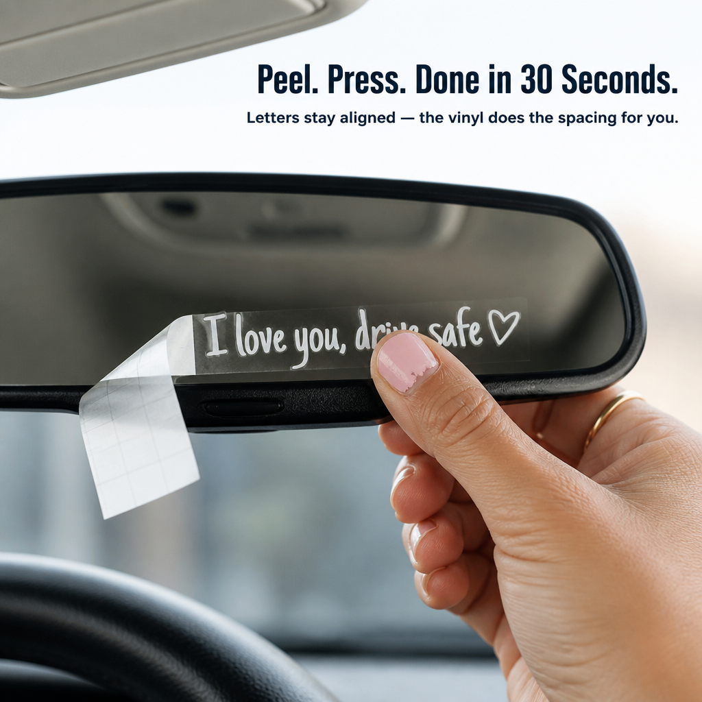 HeartBond™ — Transform Their Rearview Mirror Into a Daily Message of Love