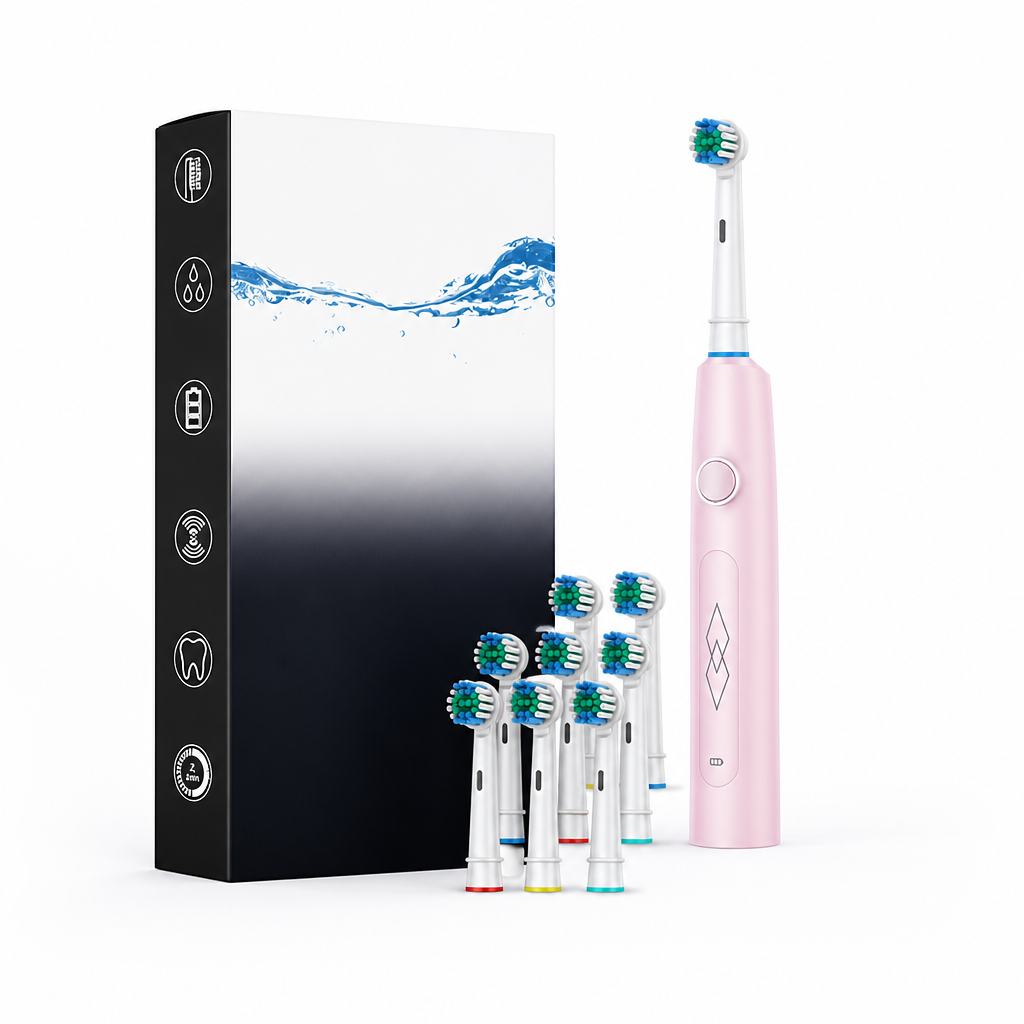Automatic Deep-Cleaning Rechargeable Soft-Bristle Electric Toothbrush
