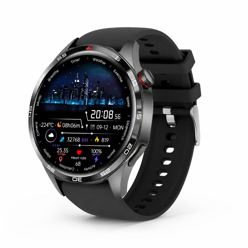 Metal Case & Silicone Band Smartwatch