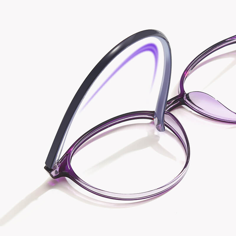 Comfortable Round Glasses with Blue Light Filtering for Screen Use