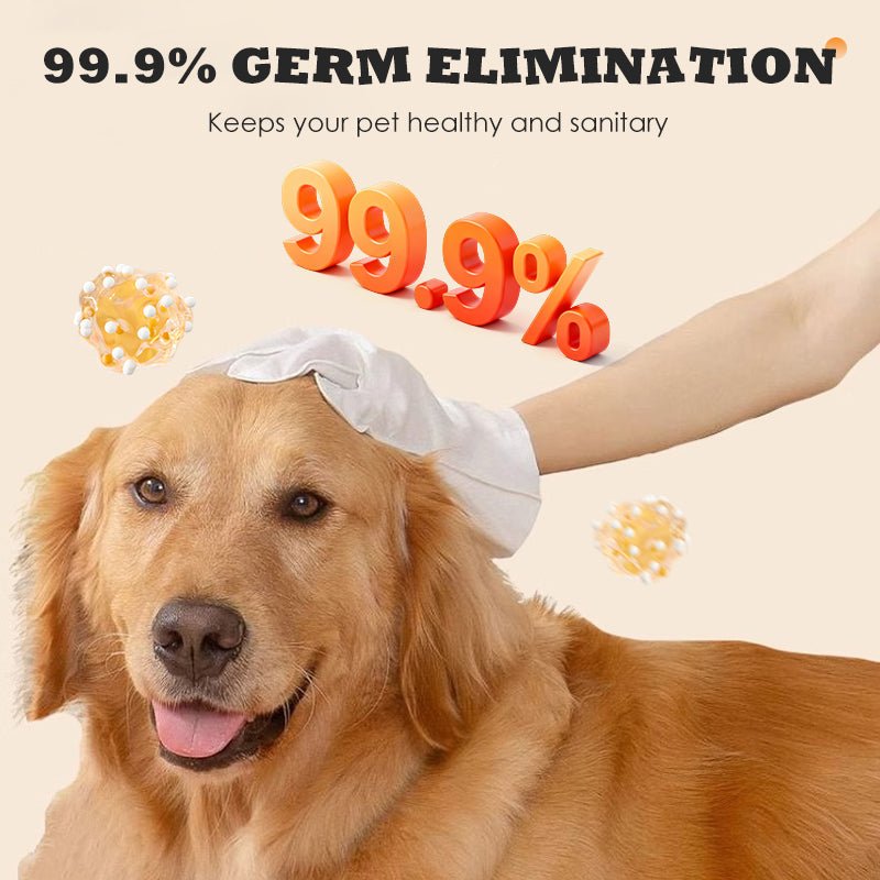 Waterless Antibacterial Gloves for Animal Care