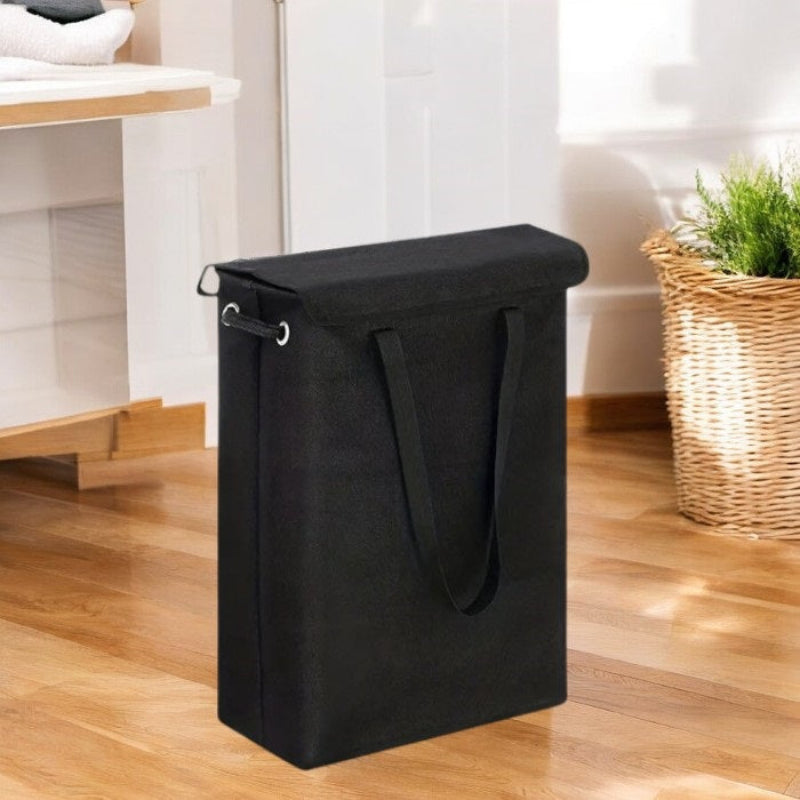 Compact Laundry Basket with Waterproof Lining and Removable Lid