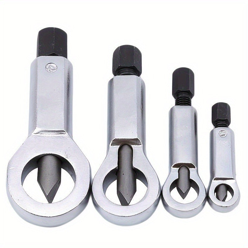 Nut Cracking Tool Kit – Four Sizes for Stuck and Damaged Nuts