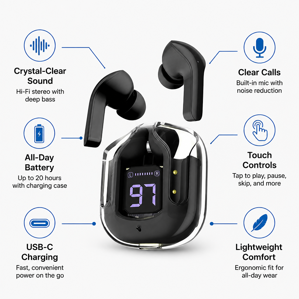 VystaTune™ — Lose Yourself in Crystal-Clear Sound and Unmatched Comfort All Day Long