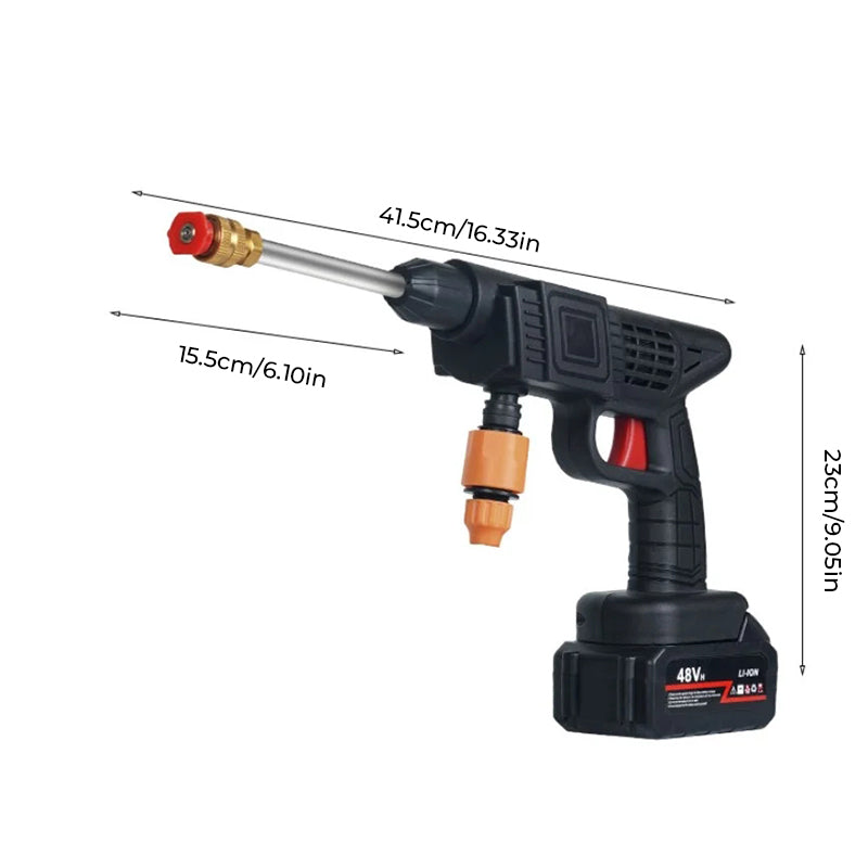 Compact Cordless High-Pressure Washer with Dual Nozzles