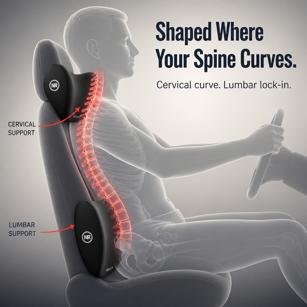 LuminaCurve™ — Drive Pain-Free and Step Out Energized Every Time