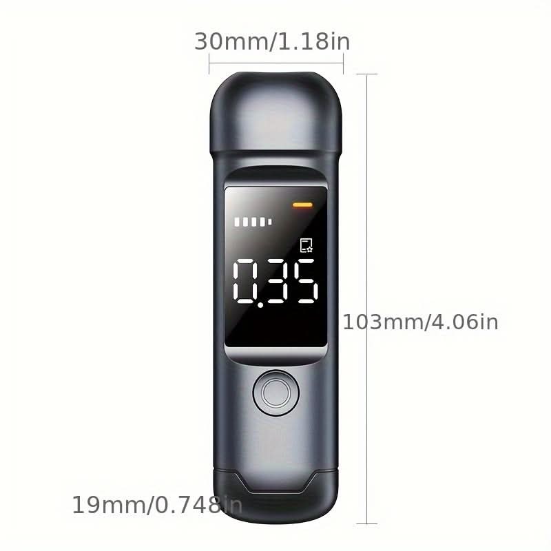 Mini Alcohol Tester – USB Rechargeable Breath Analyzer