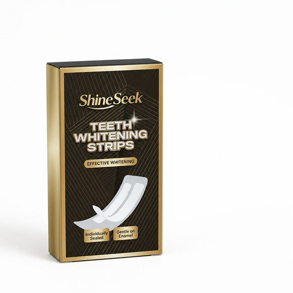 Anti-Slip PAP+ & Peroxide-Free Teeth Whitening Strips (28 Pairs)