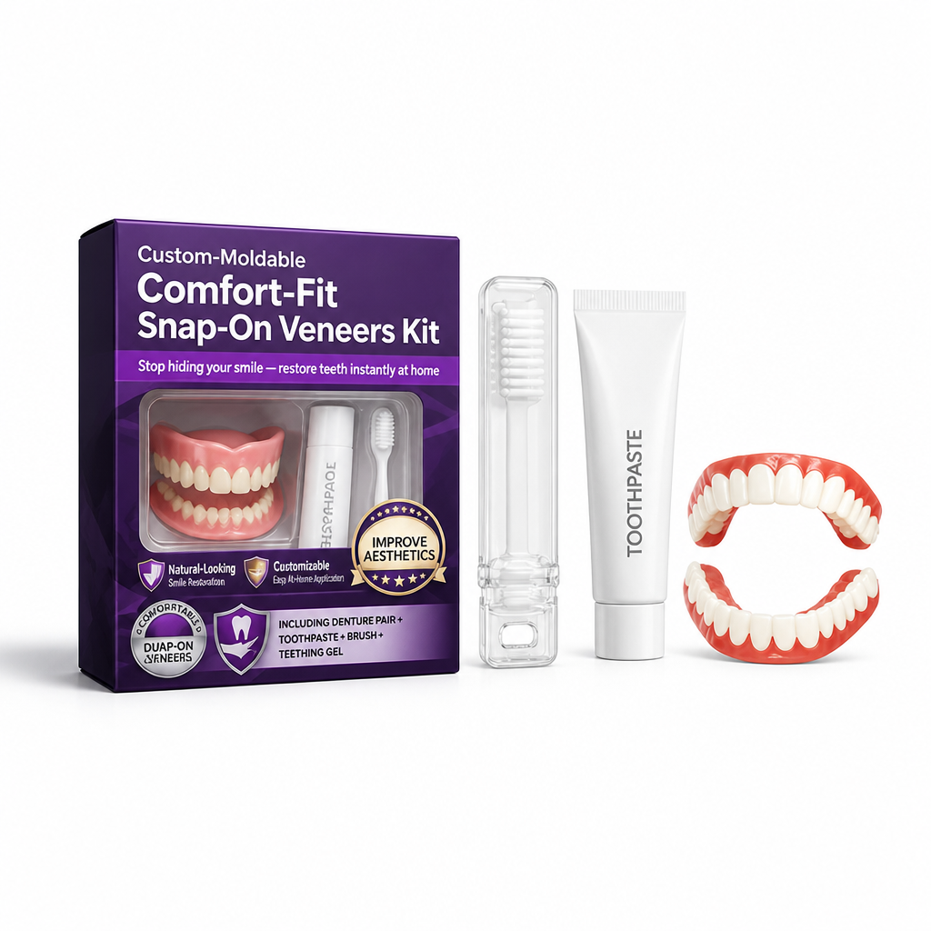 Custom-Moldable Comfort-Fit Snap-On Veneers Kit