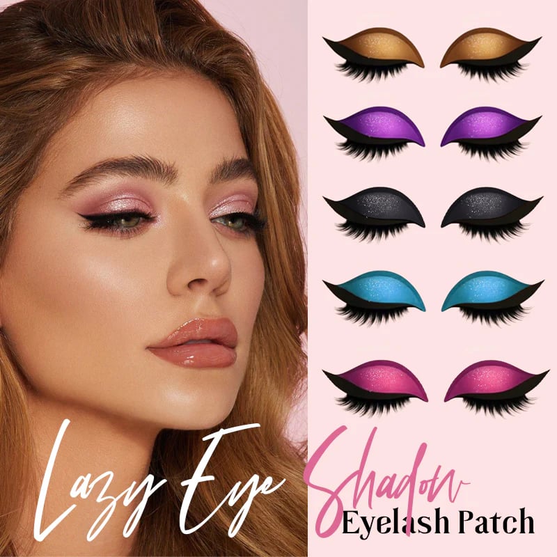 Eyeshadow and Eyelashes with Eye Makeup Patches