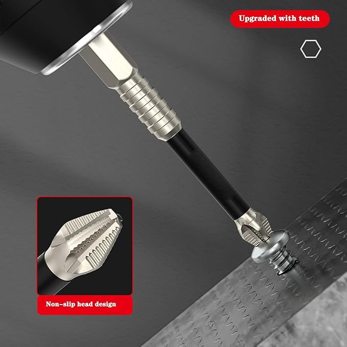 6-Piece Magnetic Screwdriver Bits Set – Various Lengths for Accurate Fit