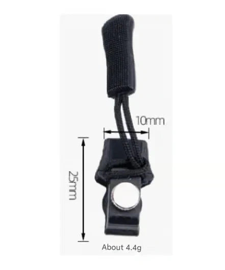 Set of 6 Zipper Pulls - Easy Install, No Tools or Sewing Required