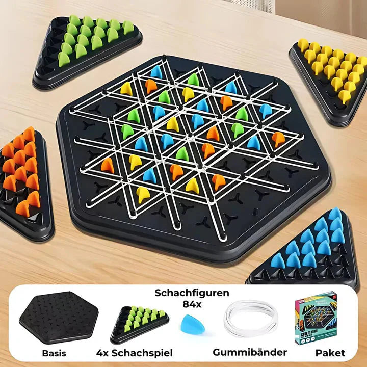 Strategic Triangle Board Game for 2 to 4 Players