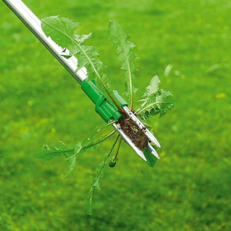 Foot Pedal Weed Remover with Triple Steel Claw Design